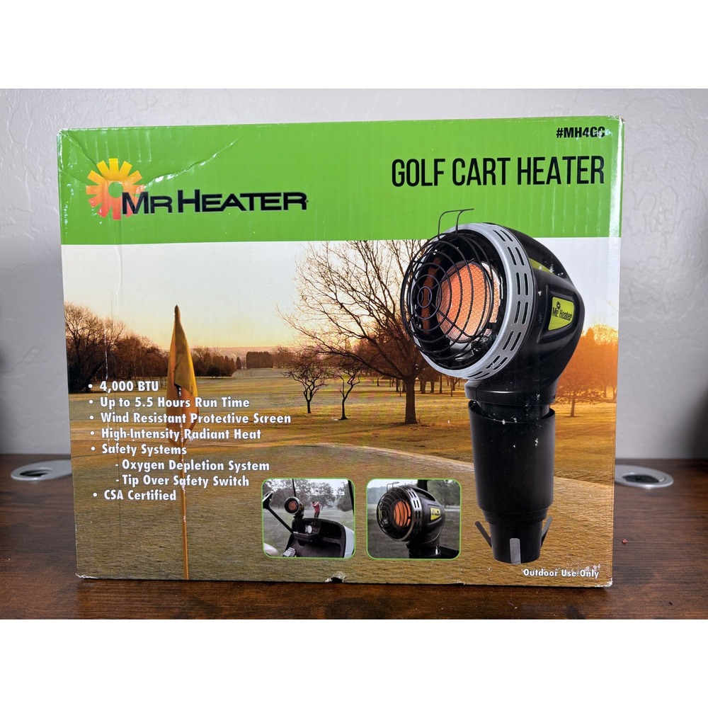 Mr. Heater MH4GC Golf Cart Heater 4000 BTU Propane Portable‎ Radiant Heat New